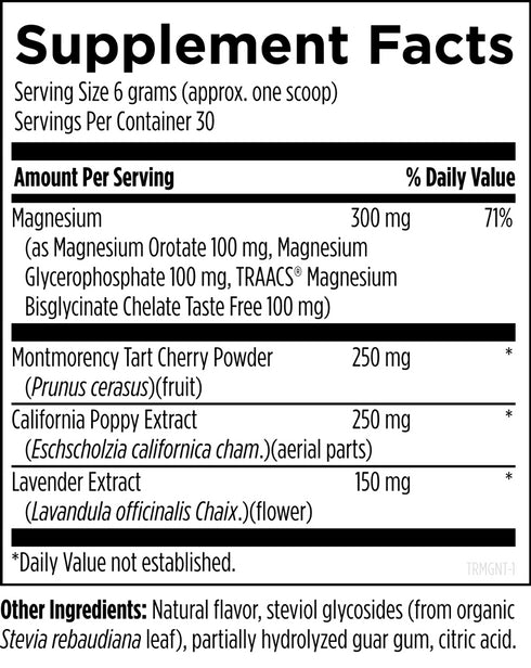 TriMag Supreme Night 180g (Lavender/Lemon)-Designs For Health-Matakana Pharmacy